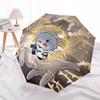 1pc Outdoor Umbrella with Cute Anime Character Design - Automatic Opening/Closing, Portable 3-Fold Design, 8-Rib Iron Frame - Perfect Gift for Fa