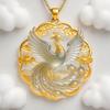 Nine-tailed Fox Enamel Pendant Necklace Waterproof Chinese Traditional Jewelry Durable Chain for Women Graduation Gift