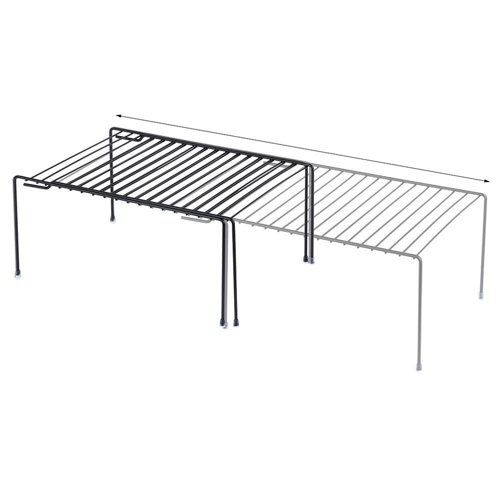 Metal Kitchen Shelf for Countertop, Cabinet Shelf, Extendable Organizer Stand