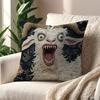 Housse de coussin 2D Chèvre Bizarre Vikama, Décoration de canapé à motif humoristique, Housse de coussin pour bureau et voiture, Décoration de maison