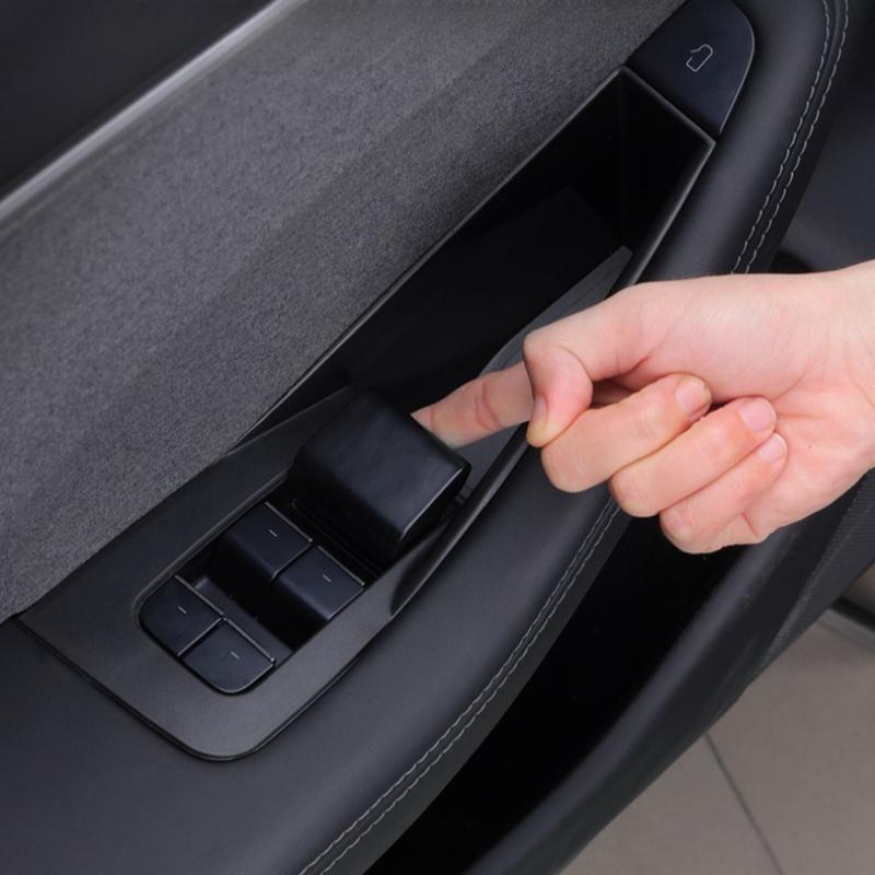 For Tesla Model Y Juniper 2025 Model 3+ Highland Car Door Handle Storage Box Inner Handle All-inclusive Organizer Container Tray