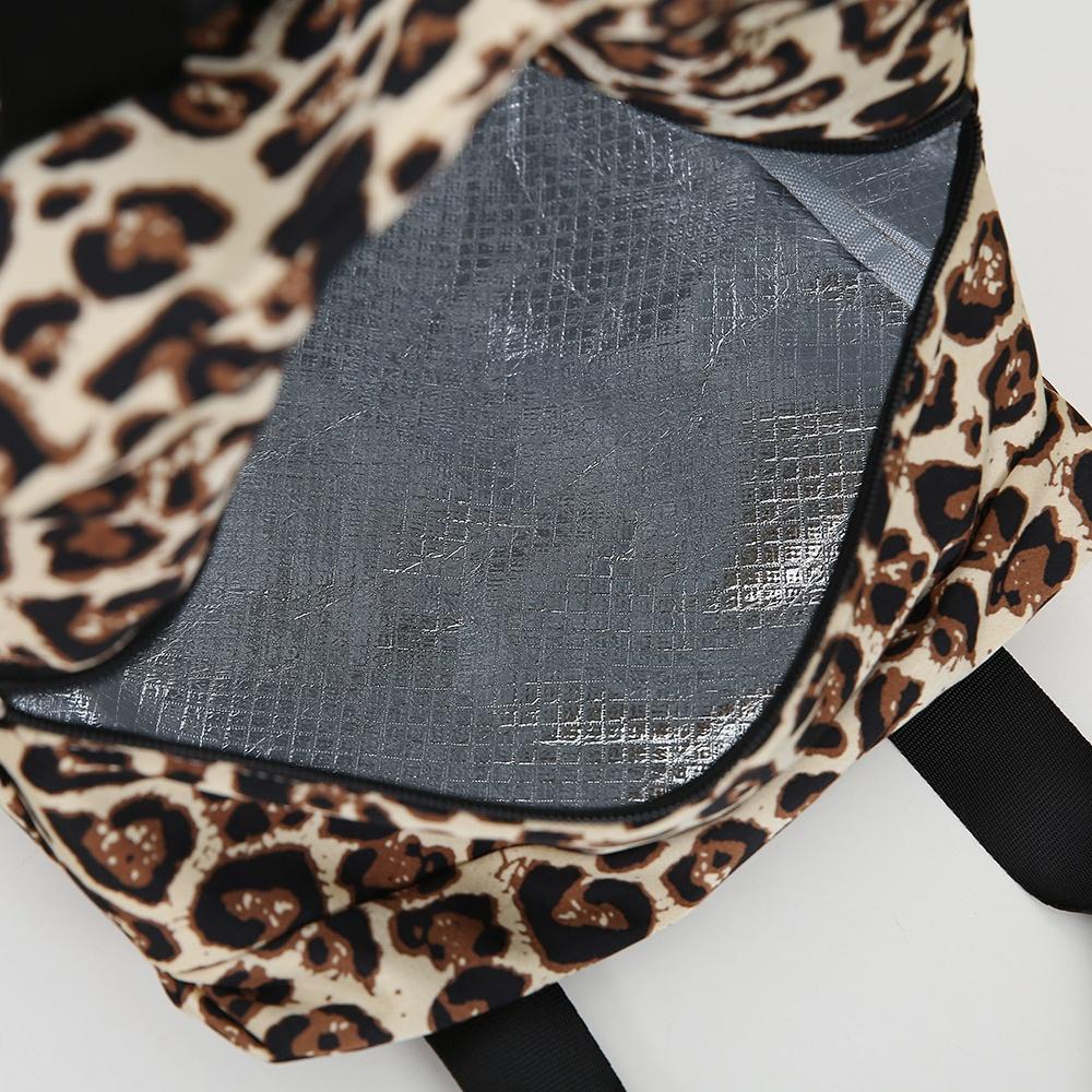 Thickened Nylon Fabric Lunch Bag with Aluminum Foil Inner Large Capacity Portable Lunch Box Storage Bag for Work Picnic Scho