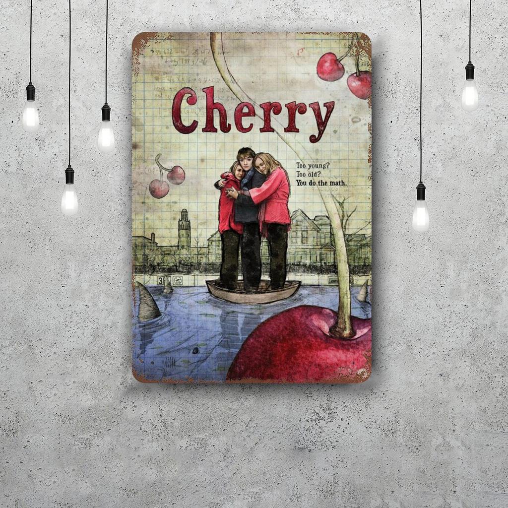 cherry Movie Funny Bar Metal Sign Retro Plaque Vintage Sign Alcohol Drinker Pub Club Man Cave Kitchen Wall Decoration