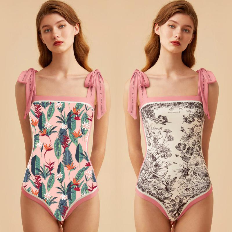 

Купальник Canadian Ins Style, двосторонній друк, суцільний купальник, ретро, ​​ретро, ​​купальник. XS