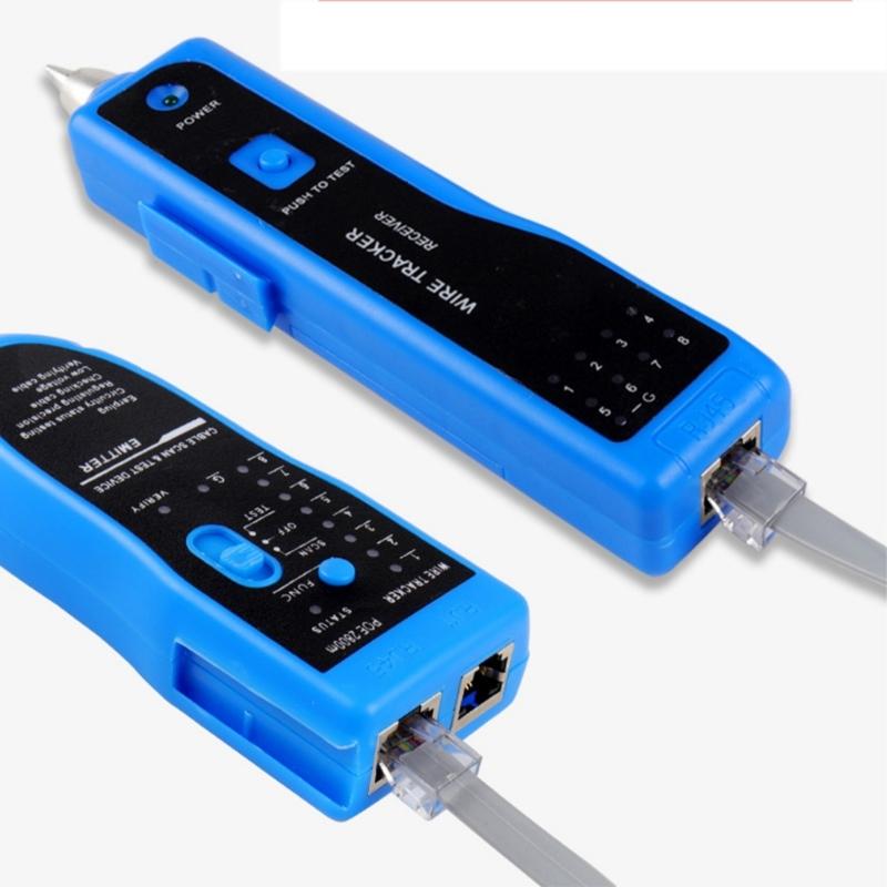 Portable POE/RJ45 Networking Tester Networking Line Finder for Accurate Cable Length Connectivities CAT5e CAT6 CAT6a