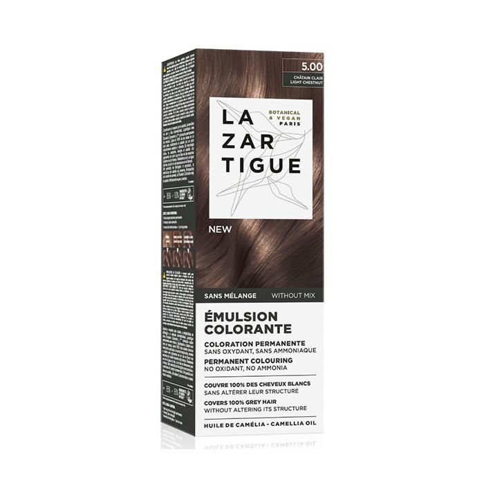 Lazartigue Emulsion colorante 5.00 Chatain clair Coloration permanente - sans mélange