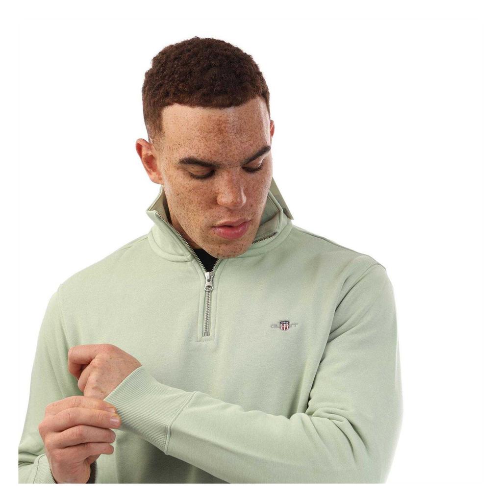 Gant Mens Half Zip Sweatshirt
