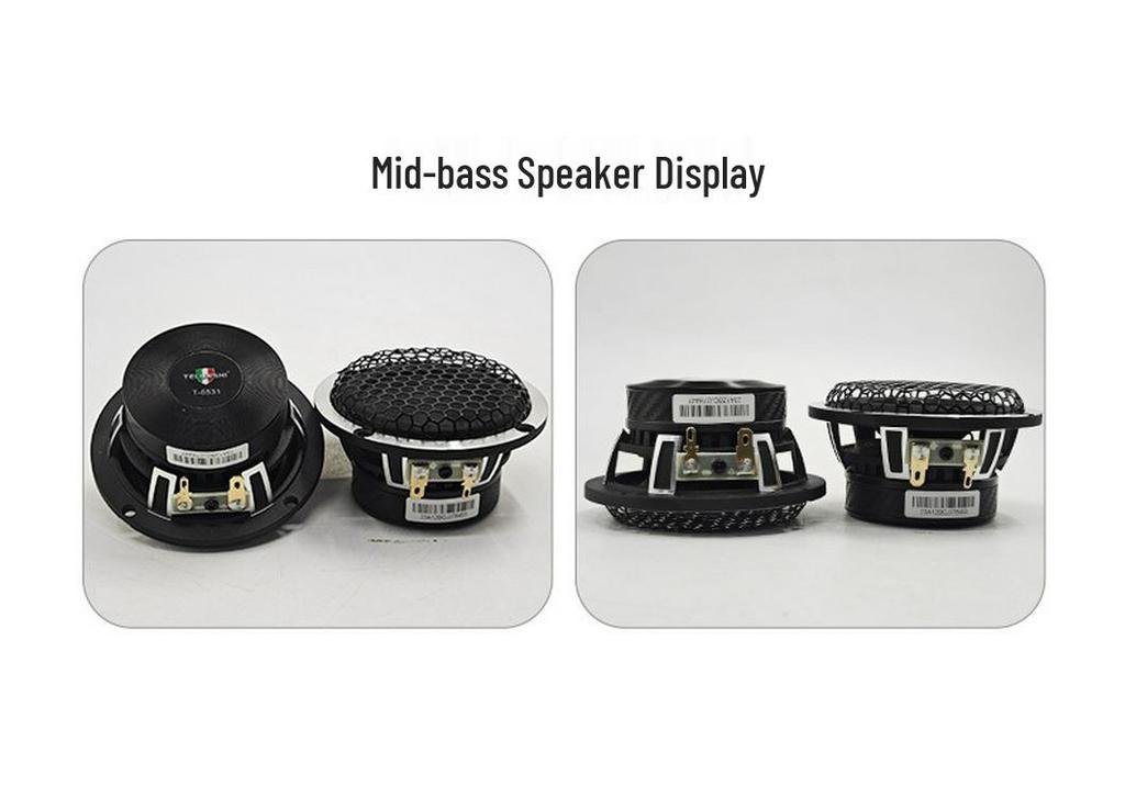 Three-Way High Power Car Audio Component Speaker Set