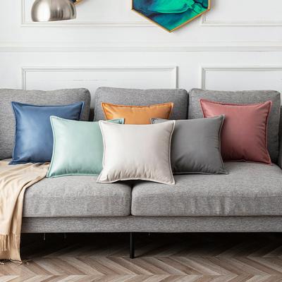 New Nordic Light Luxury Pillowcase Technology Cloth Edge Bedside Cushion Home Pillow Waist Pillowcase
