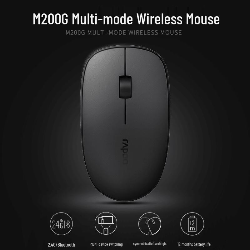 Rapoo M200g Wireless Silent Ergonomic Mouse