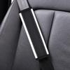 Embossed Fiber Leather Car Seat Belt Shoulder Strap Cover 1Pc Decompression Comfort Easy To Clean for Daily Use 1PCS