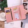 PU Leather Women Wallets Luxury Long Hasp Fold-over Pattern Coin Purses Female Brand Solid Colors New Thin Clutch Phone Bag