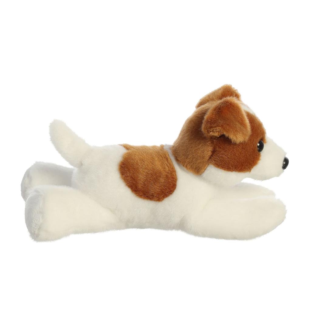 Aurora ® Adorable Mini Flopsy™ Jackie Russell™ Plush Toy - Playful and Easy - Timeless Companion - Brown, 8-Inch