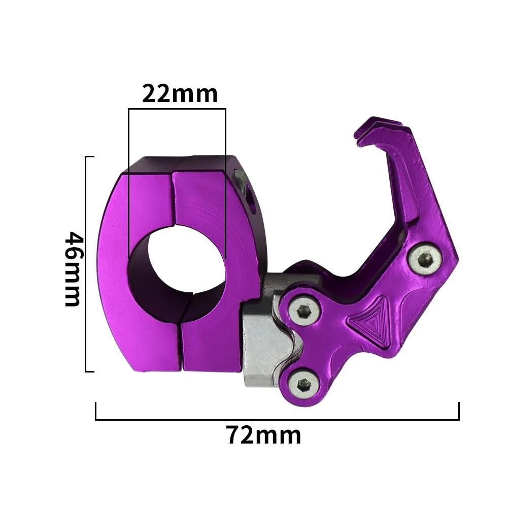 Motorcycle Handlebar Storage Hook Scooter Luggage Bag Hanger Helmet Claw Hook Storage Bag Holder Aluminum Alloy Easy To Install