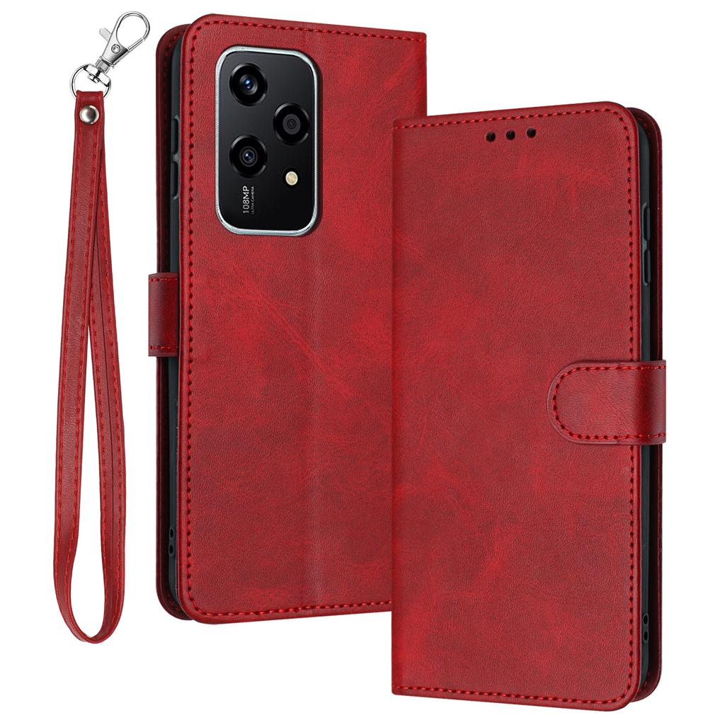 For Honor 200 Lite Case Leather Calf Texture Phone Cover with Purse Card Holders
