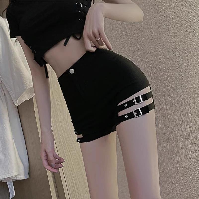 2024 Spring High Waist Black Jazz Dance Shorts for Women - Sexy Hip Pole Dance Style
