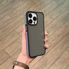 Suitable for Apple 16 Phone Cases, Simple and Contrasting Color Edges, Transparent 14, Matte Back Panel 15