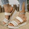 Women Slippers Summer Wedges Shoes Woman 2025 New High Heels Sandals Platform Slippers Outdoor Sandals Slides Women