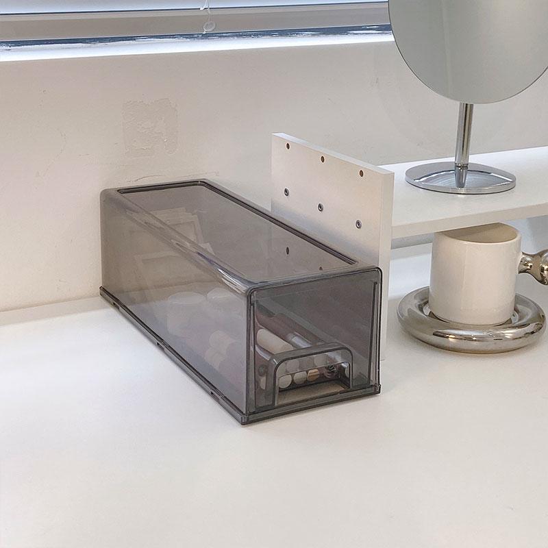 Acrylic Drawer-type Cosmetics Makeup Storage Box Organizer Desktop Storage Transparent Drawer Dustproof Mask Clear Boxes Cabinet