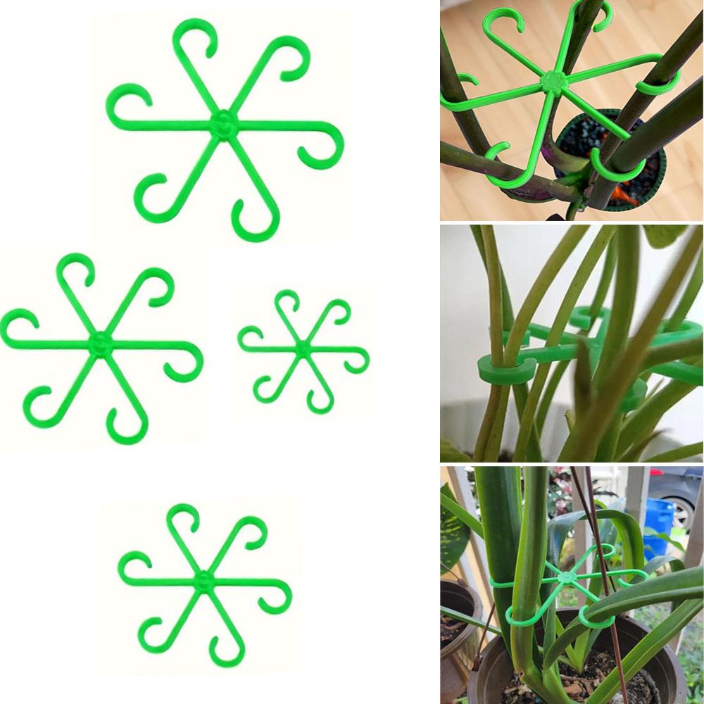 4Pcs Plant Fixing Clips for Green Plants and Flowers, Root and Stem Gathering Clips, Plant Climbing Support Frame, Gardening Tools