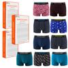 Scotch&Soda Bokserki Męskie 9 Sztuk Bawełna Paski Wzór Kolor Mix Rozmiar Xl