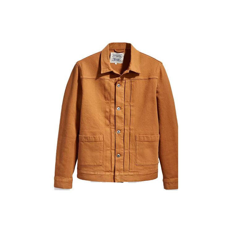 Levis Retro Denim Jacket Men Jackets Orange 28943-0018