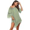 Dámské šaty Patchwork Beach Coverups Coverups bez zad