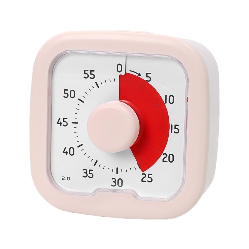 Silent Visual Timer 60-Minute Stopwatch Alarm Clock Countdown Timer Visualization with Stand Kitchen Cooking Timer Indoor