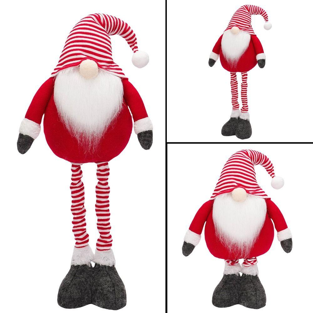 Niedliche Weihnachtsgnome Teleskop-Puppe Stehend Frohe Weihnachten Dekoration Heimdekoration