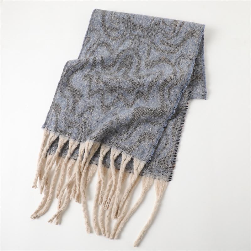 42*220Cm High Quality Winter Women Warm Scarf Imitation Cashmere Thicken Shawl Outdoor Travel Pashmina Neckerchief Foulard