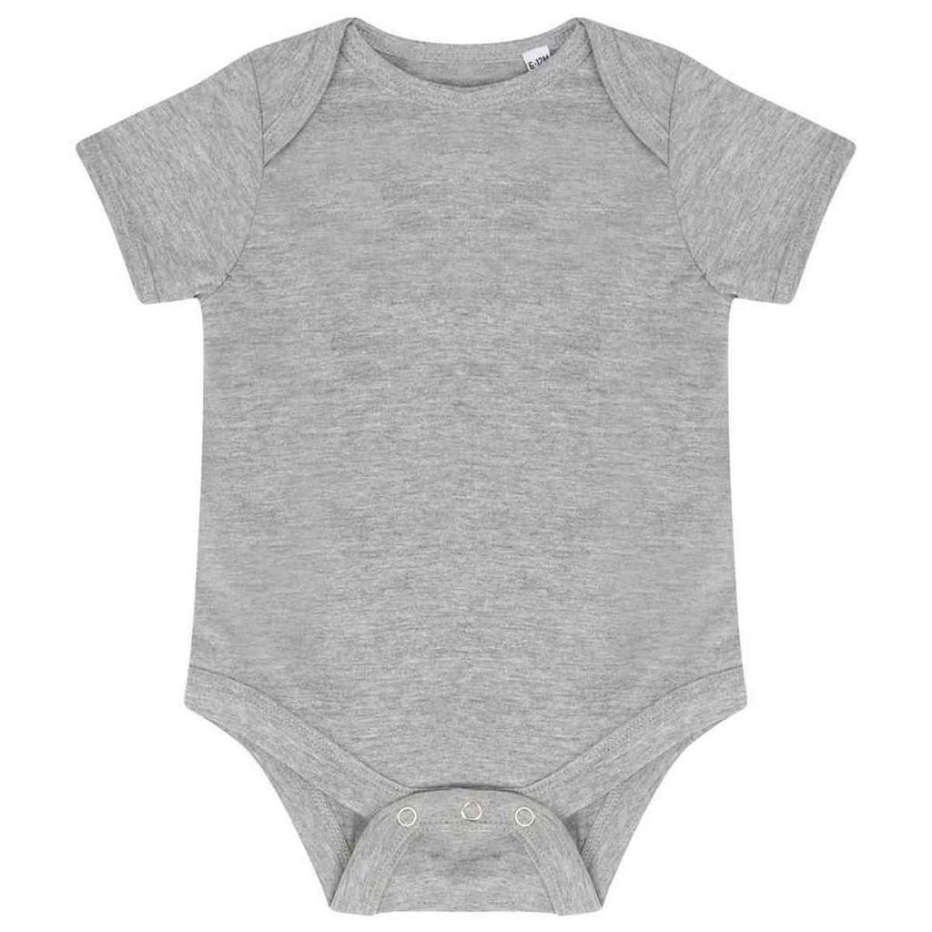 Larkwood Baby Essential Heather Short-Sleeved Bodysuit