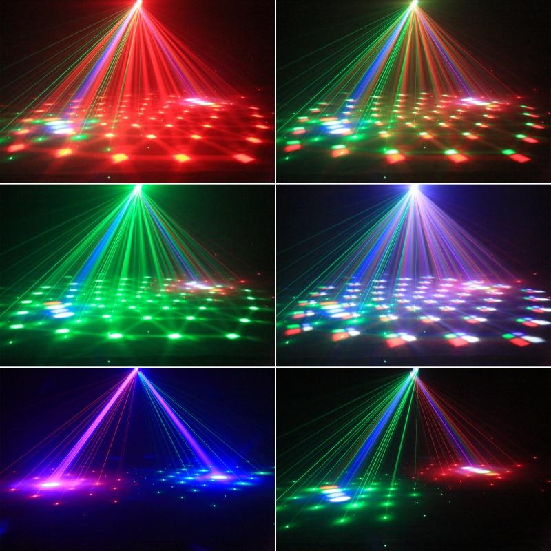 LED 60W Two-armed Stage Light RGBW 4IN1 Full Color Beam Rotating Moving Head Light DMX Remote Control for DJ Disco Party