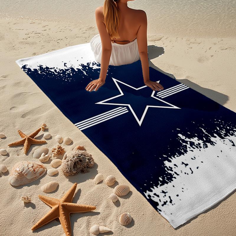 Dallas Cowboys  Microfiber Beach Towel, Lightweight And Quick-Dry, for Summer Travel, Beach Essential, Swimming Pool