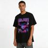 Vintage Girl Dinner Vampire Anime Print T-Shirt Unisex Street Trendy Loose Top Pure Cotton T-shirt