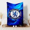 1pc Blanket - Chelsea FC Logo Print Design, Lightweight Blanket for Sofa, Bed- Soft &Warm, Gift for All Seasons
