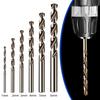 6pcs HSS M35 Cobalt Drill Bits Set Round Shank Drill Bit For Wood &Metal Stainless Steel Iron Drilling Hole Opening Tools