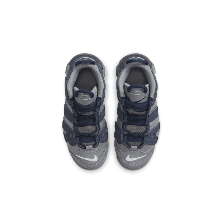 Nike Air More Uptempo Ps Cool Grey Midnight Navy White Kids Dm3318-009