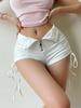 High Waist Shorts for Women Slim Fit Zipper Shorts Hot Girl Style Sexy Elastic Hot Pants Casual Female Clothing