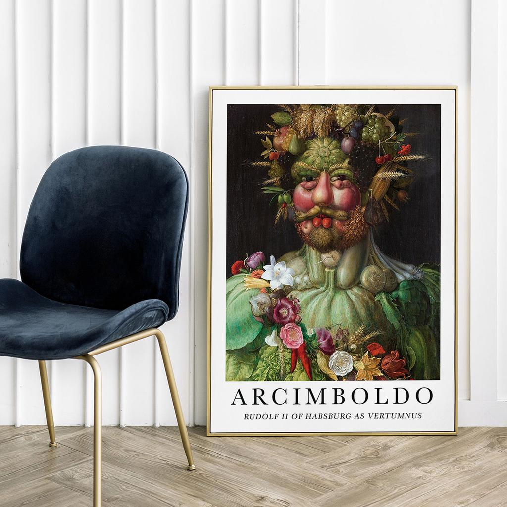 Plakat Porträt Gemüse