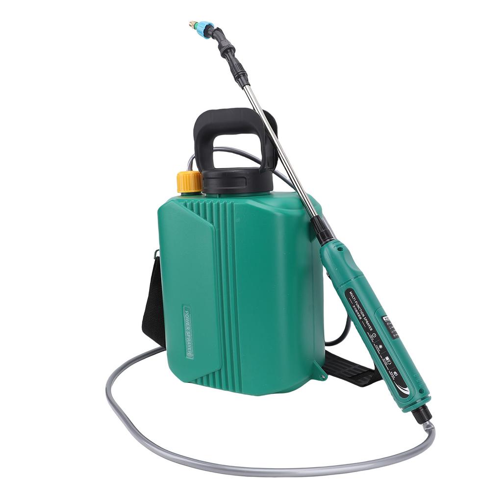 Akkubetriebener Gartensprüher 6L Elektrischer Rückensprüher mit 3 Düsen Ausziehbarer Sprühstab Verstellbarer Gurt für Rasen Garten Hof