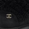 Great CHANEL Short Boots Coconeige Black Suede Leather Women 36 G37813 Used