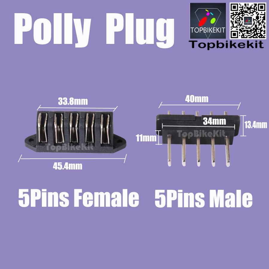 Ebike Hailong Plug Connector-Polly Super73 Battery Power Discharge Plug-Ebike Hailong/Polly Battery Plug 4pins/5pins