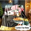 Custom Name Pink Hair Anime Anya Blanket  Ideal Bedding Blanket Perfect for Travel, Camping, Living Rooms, Offices, Sofas, Fan Christmas Gift