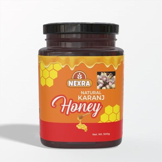 

Nexra - Karanj Honey 250g | Pure & Natural Honey | Rich in Nutrients & Antioxidants | Supports Skin Health, Digestion & Immunity | Ayurvedic Sweetener 250GM