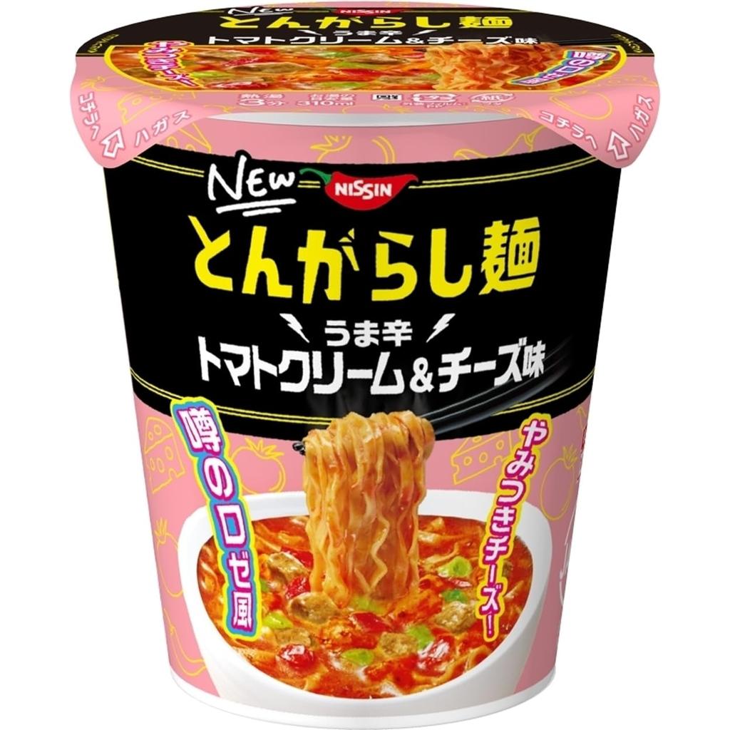 Nissin Foods Nissin Togarashi Spicy Tomato Cream Cheese Flavor Addictive Cup 67g X 12 Packs Noodles, & [Famous Rosé Flavor, Cheese], Noodles,