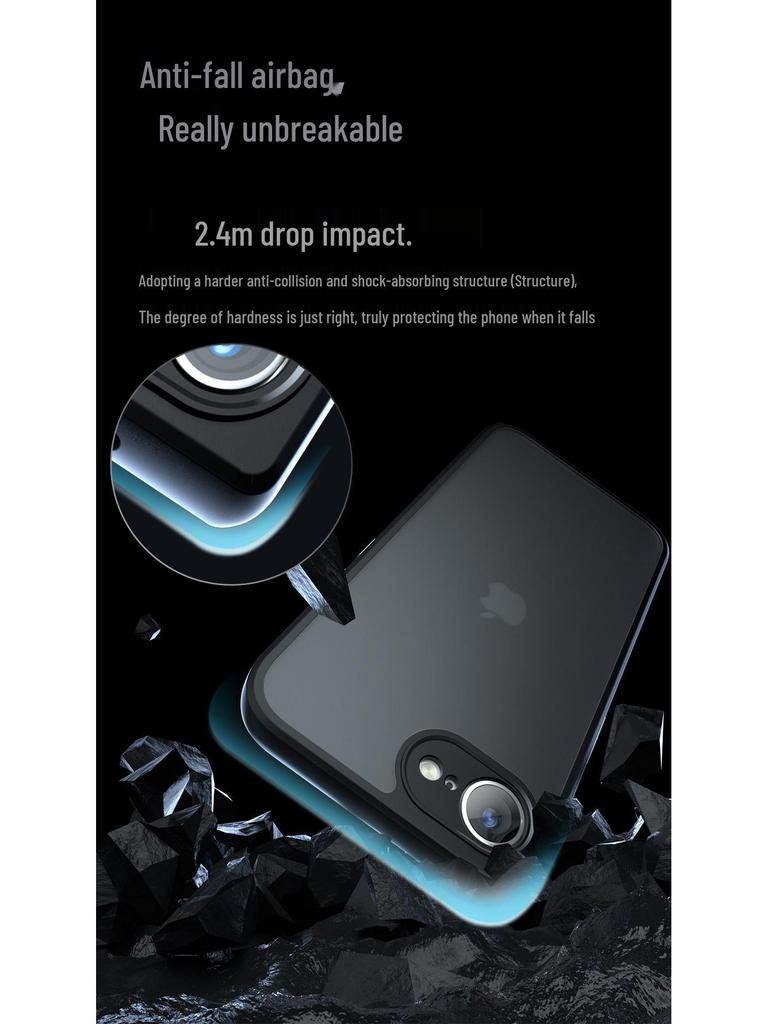 Skin-Feel Frosted Airbag Case for iPhone 17/SE4/Apple 16e