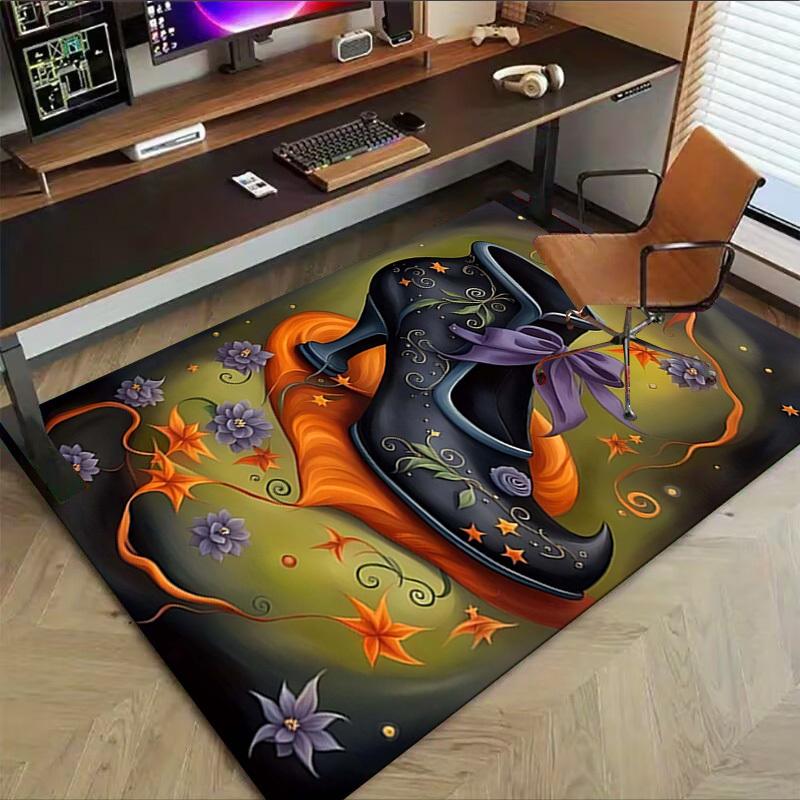 1PC Witches' Shoes Extra Large Non Slip Floor Carpet, Office, Family, Studio Large Area Rug Indoor Rugs, Bold Statement Piece