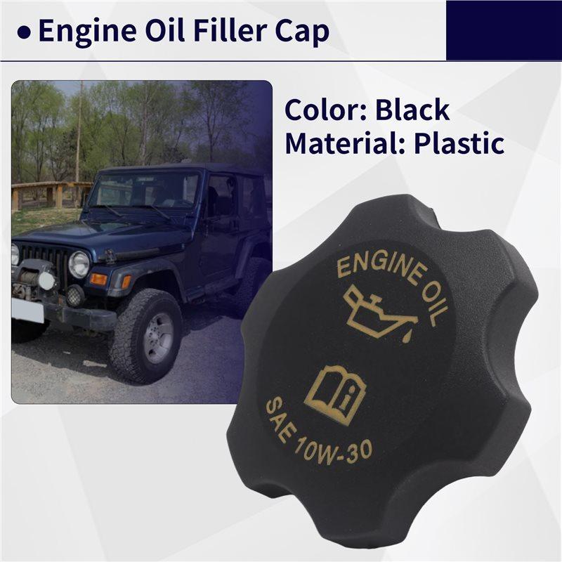 AC34-53010654AA Screw On Engine Oil Filler Cap For Jeep Cherokee Wrangler Grand Cherokee 1994-2006