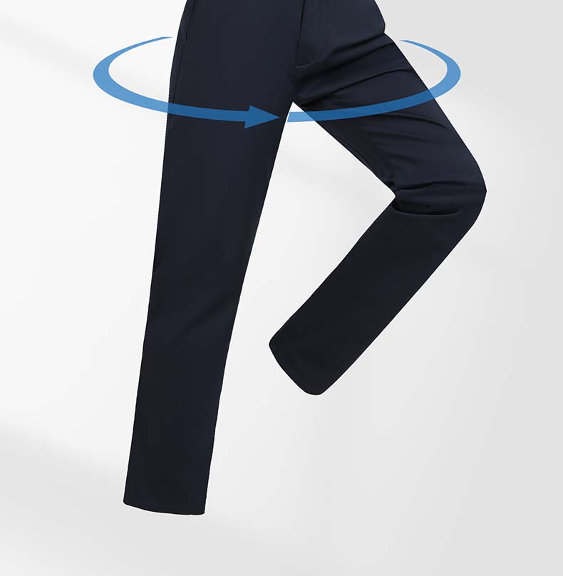 Langdeng's New Summer Business Casual Solid Color Cotton Straight Leg Men's Casual Pants
