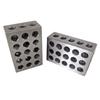 25-50-75mm Blocks Set Matched Pair 23 Holes Steel Setup Blocks With Screw Wrench  For Machinists, Woodworkers